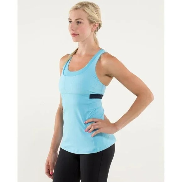 Lululemon Stuff Your Bra Blue Navy Tank Top - Picture 8 of 9